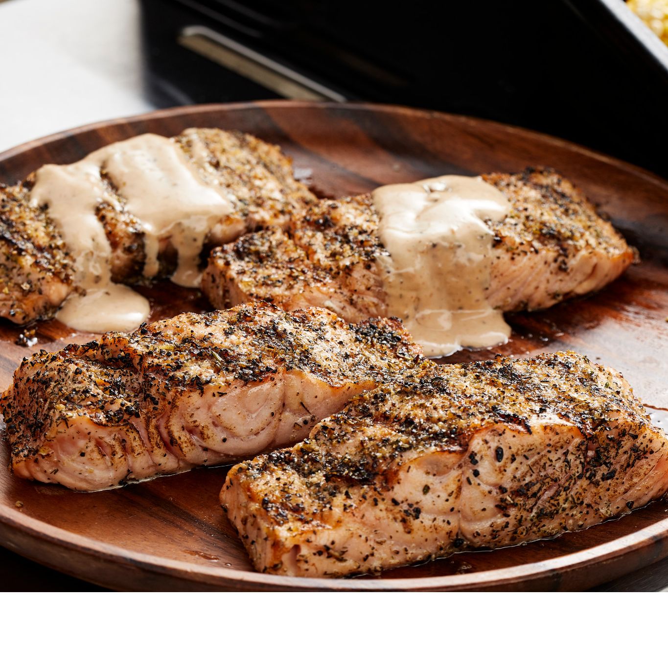 Grilled Salmon with Balsamic Butter Sauce Grill Mates